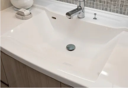 ボウル一体型洗面カウンター