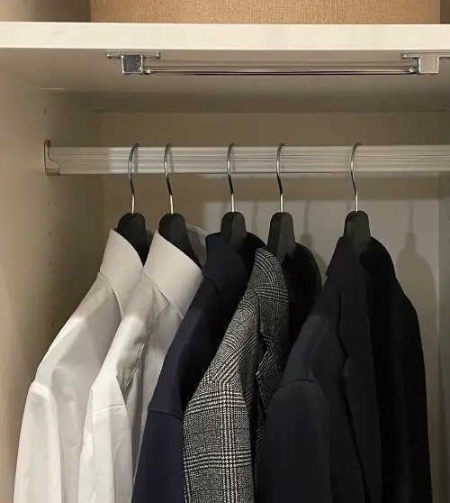 可動式ハンガーパイプ