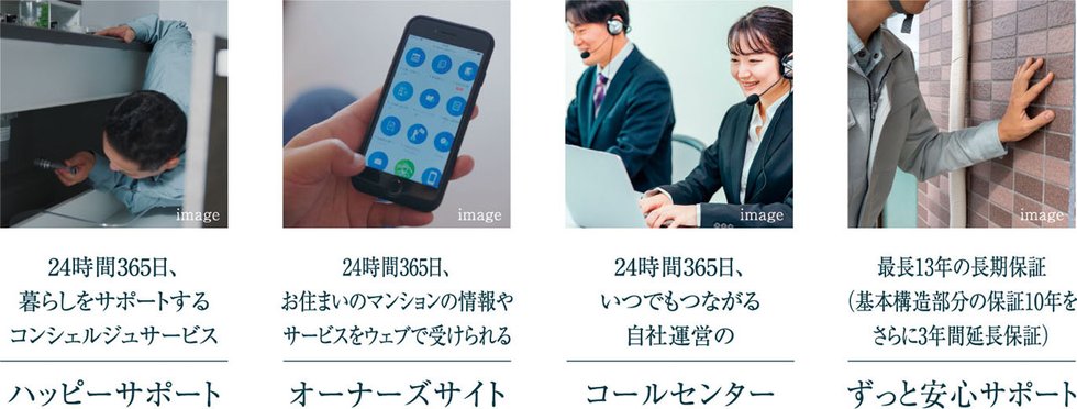 生活の基盤となる充実の管理体制