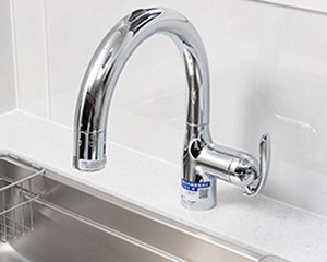 きれいな水を提供する浄水器一体型シャワー水栓