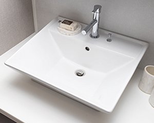 スタイリッシュな洗面ボウル