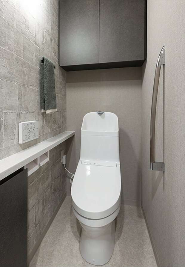 快先進のトイレ機能を備えたウォシュレット一体形便器