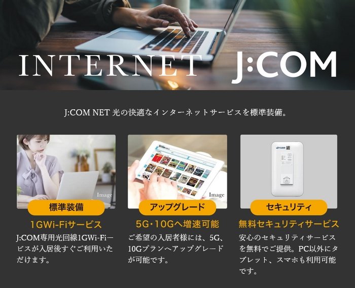 J:COM NET 光の快適なインターネットサービス
