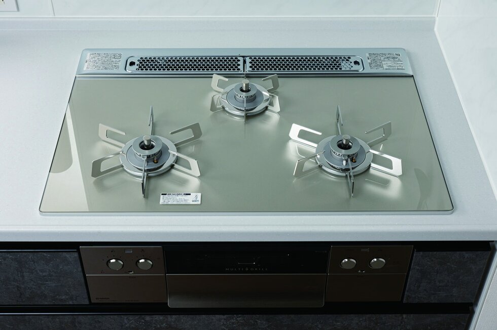 3口ガラストップコンロ