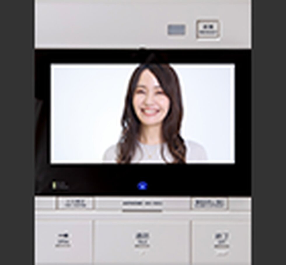ハンズフリーテレビモニター付きインターホン