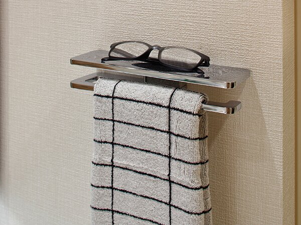 カウンター式タオル掛け