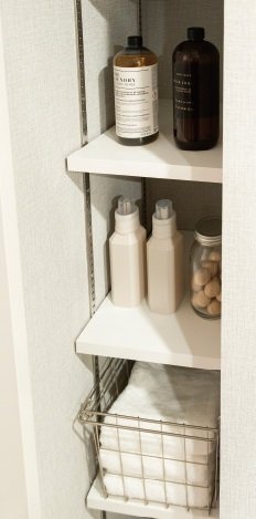 「AMAZE POINT！」タオル類などの保管に役立つリネン庫を全戸に採用