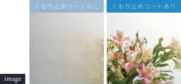 ストレスフリー・電力フリーのくもり止めコート