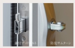 鎌付デッドボルト・防犯サムターン