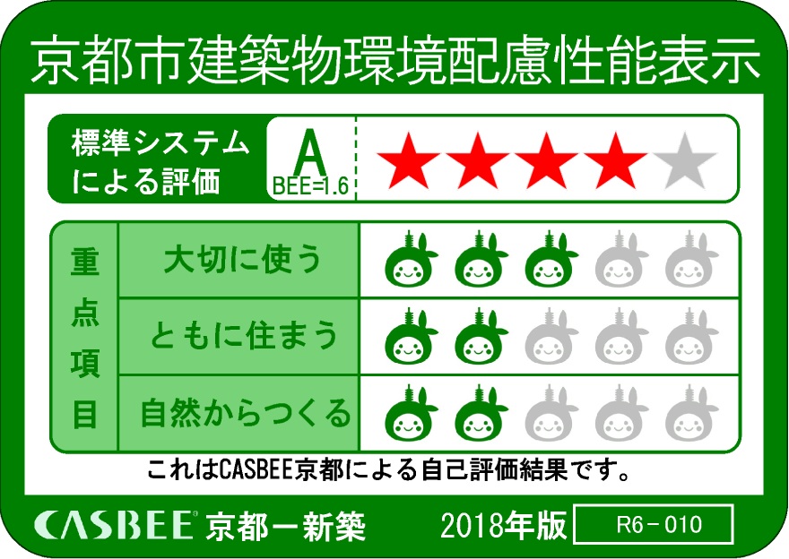 京都市建築物環境配慮性能表示