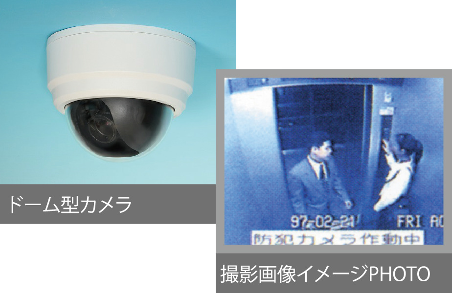 複数台の防犯カメラ