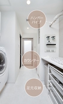 あなぶき興産オリジナル mi+mo［ミタスモ］パウダールーム