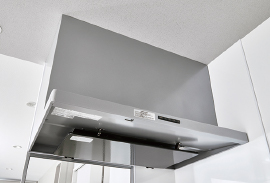 ホーロー整流板付きレンジフード