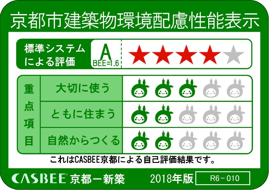 京都市建築物環境配慮性能表示