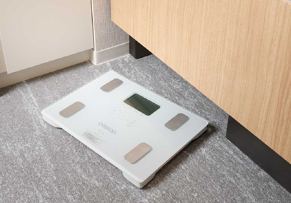 ヘルスメーター収納スペース