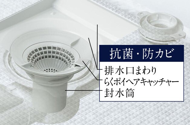 お掃除ラクラク排水口