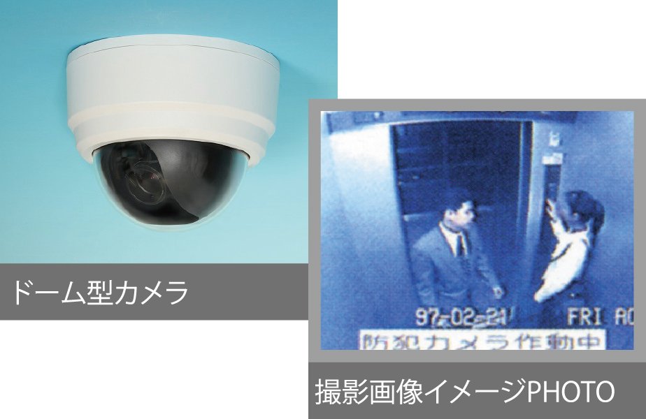 複数台の防犯カメラ