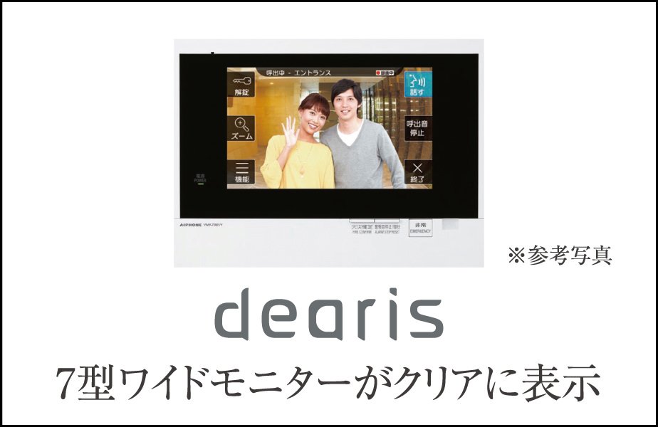 カラー液晶タッチパネルモニター付インターホン