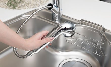 浄水器一体型ハンドシャワーエコ水栓