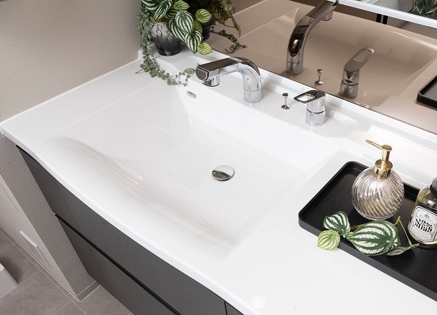 ボウル一体型カウンター