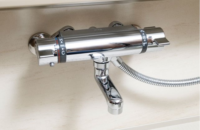 サーモスタット付水栓