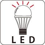 省エネ・長寿命のLED電球を使用