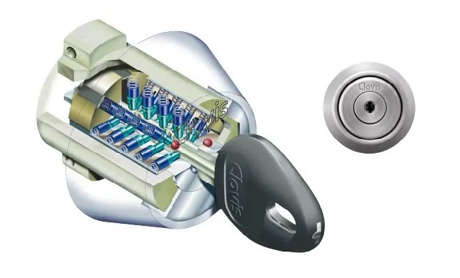 不正複製が困難なディンプルシリンダーキー