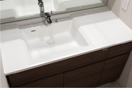 偏芯ボウル一体型カウンター