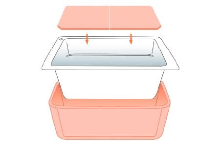 保温浴槽（専用フタ付）