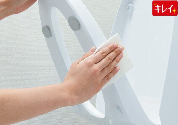 つぎ目が無いキレイ便座