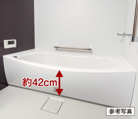 出入りがしやすいユニットバス