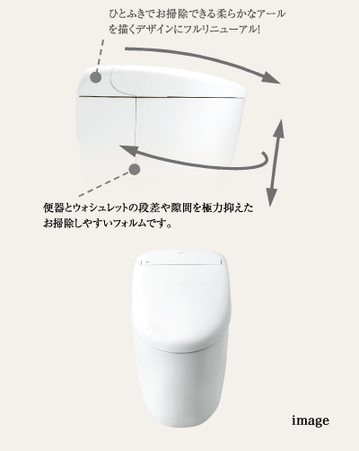 やわらかなアールを描く新デザイン