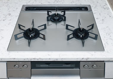 3口ガラストップコンロ