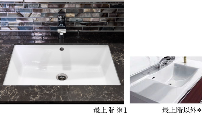 美しく、使いやすい洗面ボウル