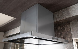 ホーロー整流板付きレンジフード