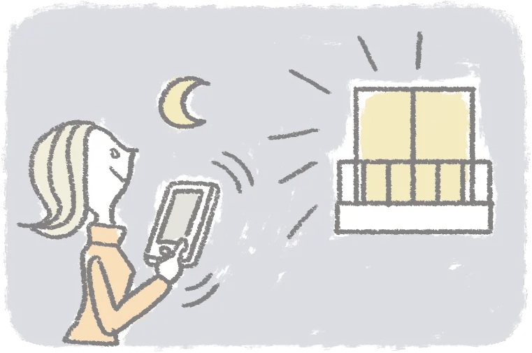 IOT
一人暮らしの防犯対策にも。