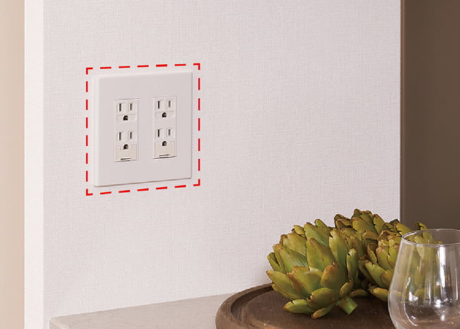 調理家電用コンセント(2カ所)