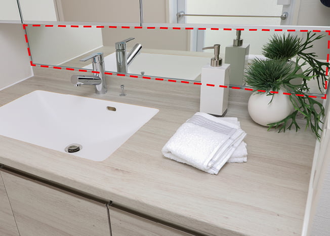 三面鏡下ミラー