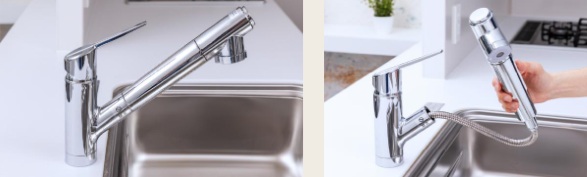浄水器一体型シャワー水栓