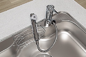 浄水器一体型節湯C1ハンドシャワー水栓