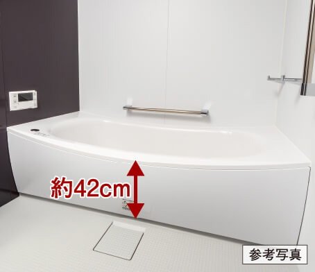 出入りがしやすいユニットバス