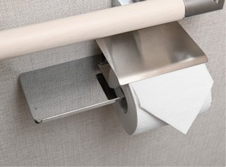 小物置付ペーパーホルダー