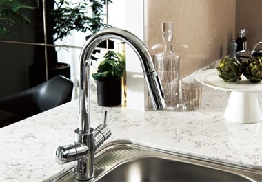 浄水機能付シングルレバー混合水栓