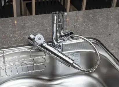 浄水器一体型シャワー付混合水栓