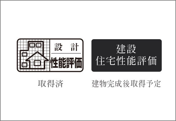 「住宅性能評価書」を取得予定