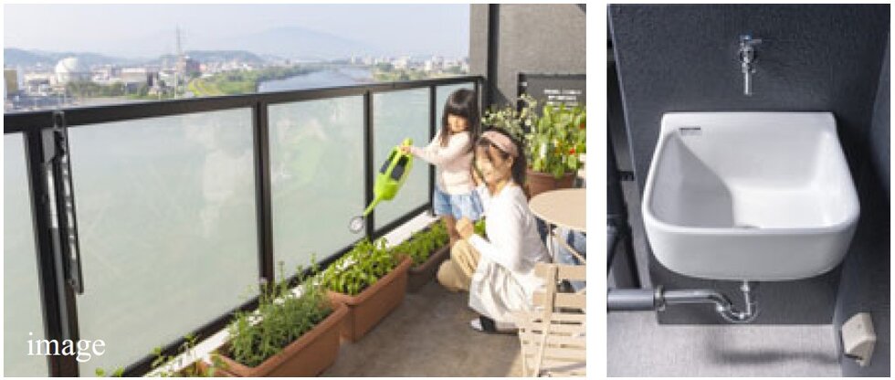 ガーデニングに便利なスロップシンク