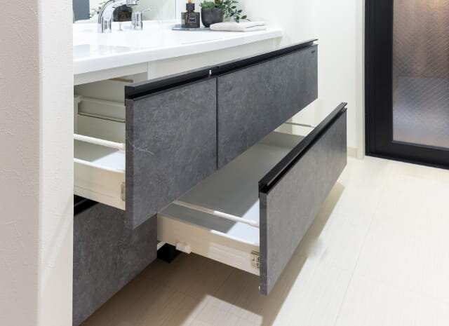 化粧台収納（ソフトクローズ付）