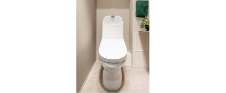 従来品と比べて節水効果のあるトイレを採用