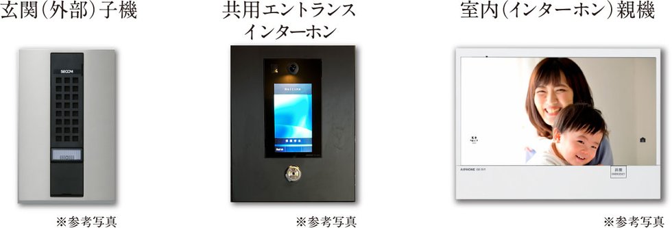 オートロックシステムとTVモニター付インターホンで安心