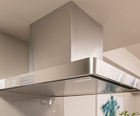 整流板付きレンジフード